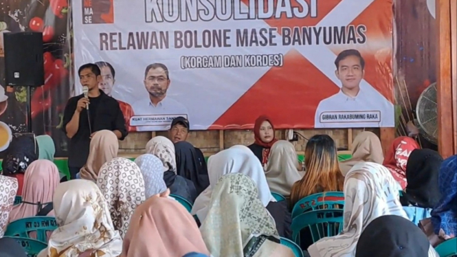 Acara konsolidasi relawan Bolone Mase Kabupaten Banyumas.