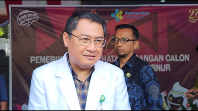 Ketua tim pemeriksaan kesehatan Pilkada Jateng, dr. Thomas.