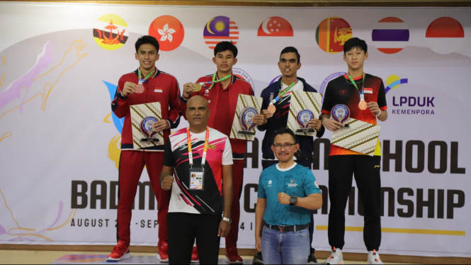 Indonesia juara umum Asian School Badminton Championship 2024