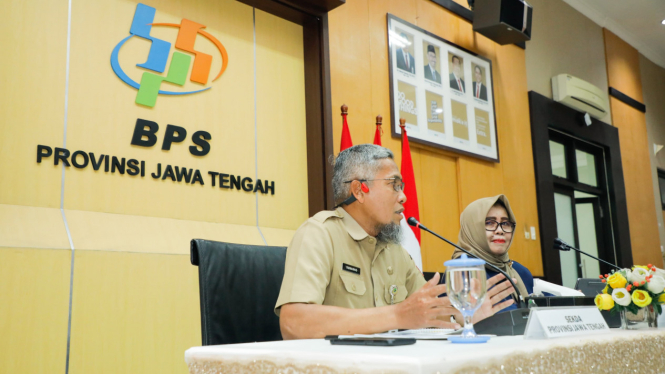 Sekda Jateng dan Kepala BPS Jateng rilis data ekonomi di Jawa Tengah