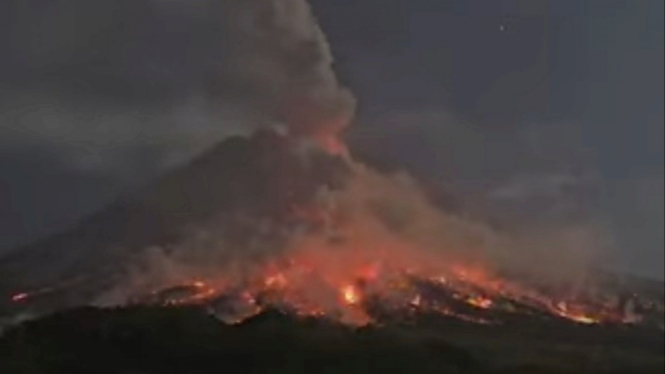 Lava guguran fi Gunung Merapi Jateng-DIY.