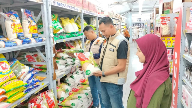 Tim Satgas Pangan Polri cek stok pangan di pasar dabn toko modern