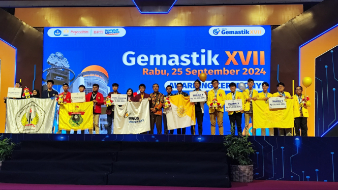 Para juara Gemastik 2024 di UNNES Semarang.