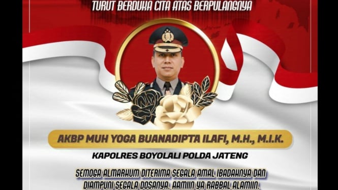 Kapolres Boyolali meninggal akibat kecelakaan di tol.