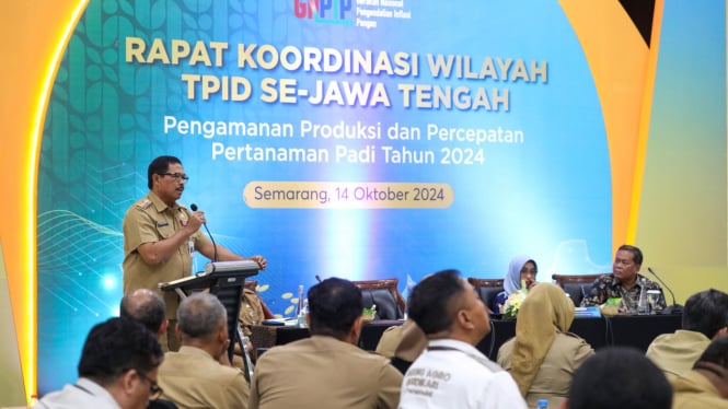 Pj Gubernur Jateng pimpin Rakor TPID