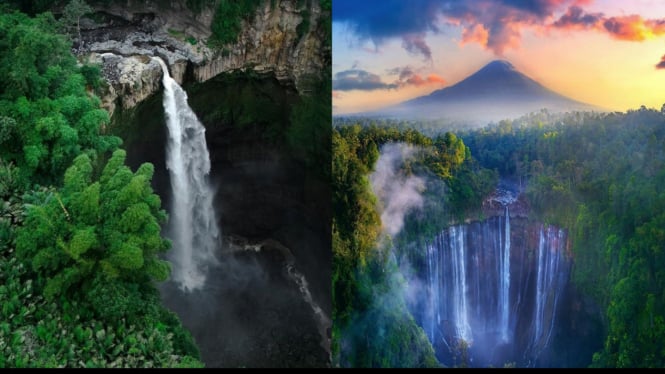 Rekomendasi Wisata air terjun di lereng Semeru Lumajang Jawa Timur.