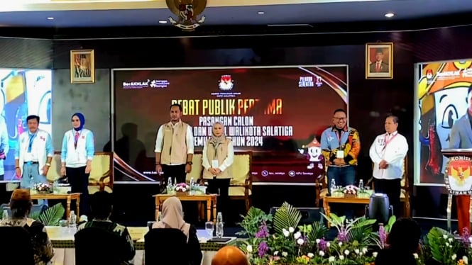 Tiga Paslon Pilwalkot Salatiga 2024 Ikuti Debat Publik KPU