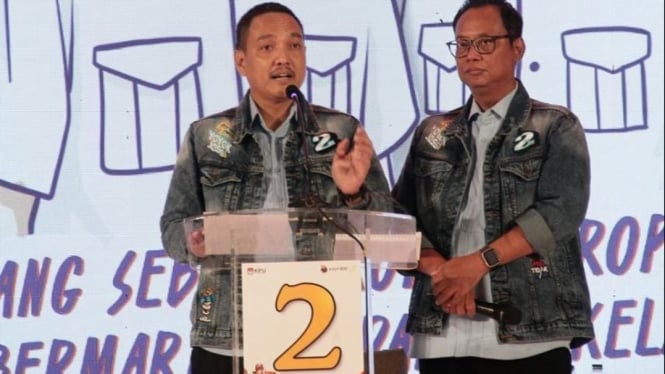 Paslon Yoyok-Joss saat debat Pilkada Kota Semarang