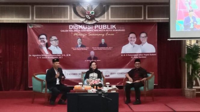 Untag gelar diskusi publik jelang Pilwakot Semarang.