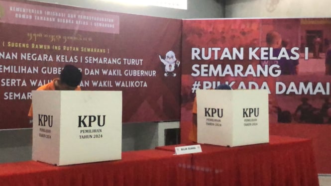 Rutan 1 Semarang memberikan hak suara dalam Pilkada Serentak 2024.