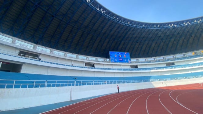 Penampakan Stadion Jatidiri Semarang setelah di renovasi.