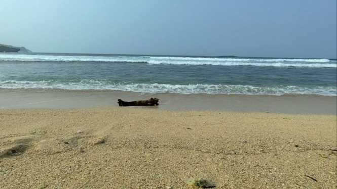 Keindahan pantai selatan Jawa.