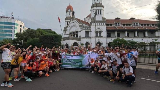 Ratusan pelari ikuti Saturday Morning Run With Cito di Semarang.