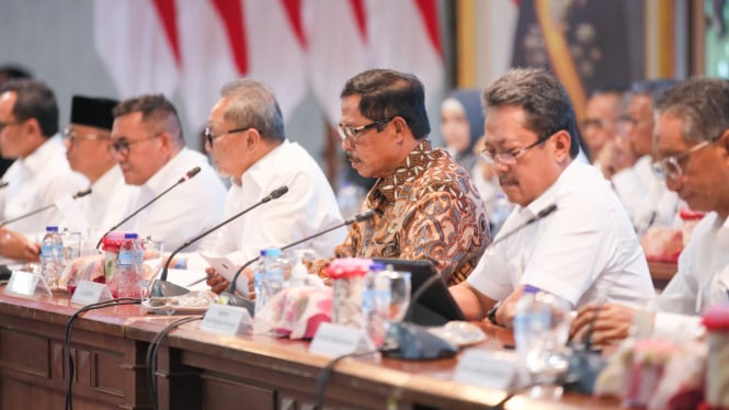 Rakor bidang pangan di Grhadika Bhakti Praja Semarang.