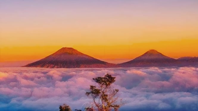 Salah satu panorama bagai Negeri di Awan di Semarang.