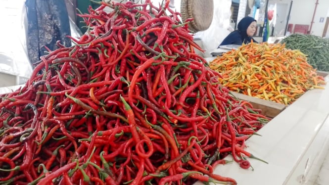 Harga cabai merah naik.