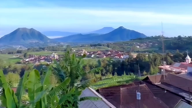 Panorama di dekat Pasar Kopeng Kabupaten Semarang.