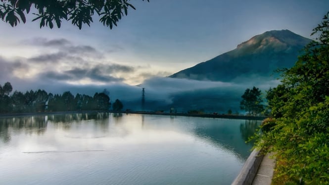 Embung Kledung di Temanggung Jawa Tengah.