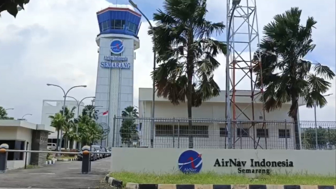 Kantor Airnav Indonesia Bandara Ahmad Yani Semarang.