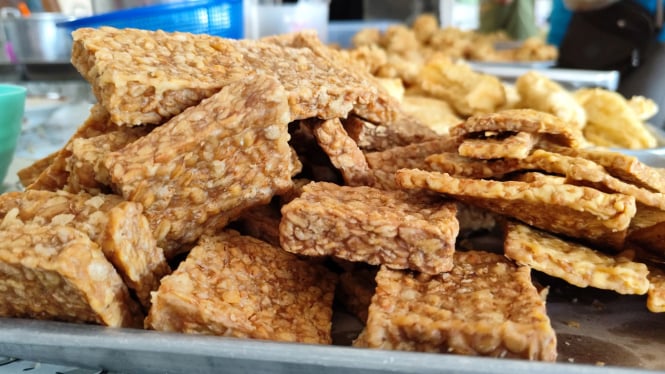 Tempe goreng garing khas Boyolali.