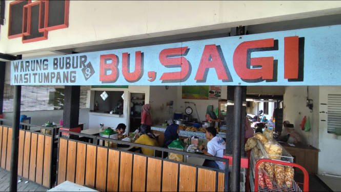 Warung bubur tumpang Bu Sagi Boyolali.