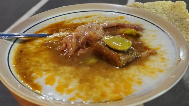 Bubur Tumpang koyor Salatiga Jawa Tengah.