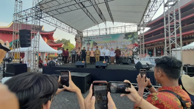 Peringatan Jardiknas Kota Semarang di Sam Poo Kong.