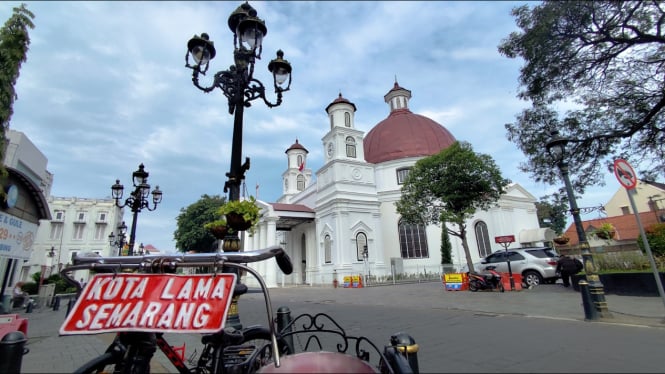 Wisata heritage Kota Lama Semarang.