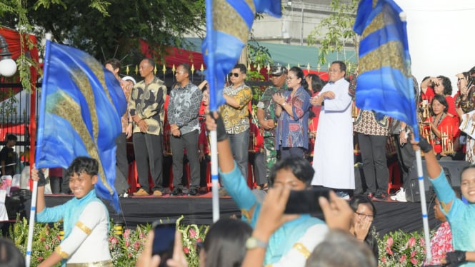 Karnaval Paskah berlangsung meriah di Kota Semarang.