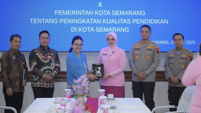 Wali Kota Semarang jalin MoU PAUD dengan Yayasan Kemala Bhayangkari.