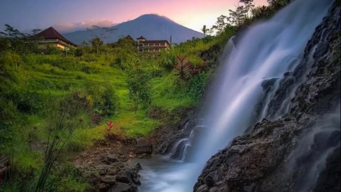 Panorama di Baturraden Purwokerto Jawa Tengah.
