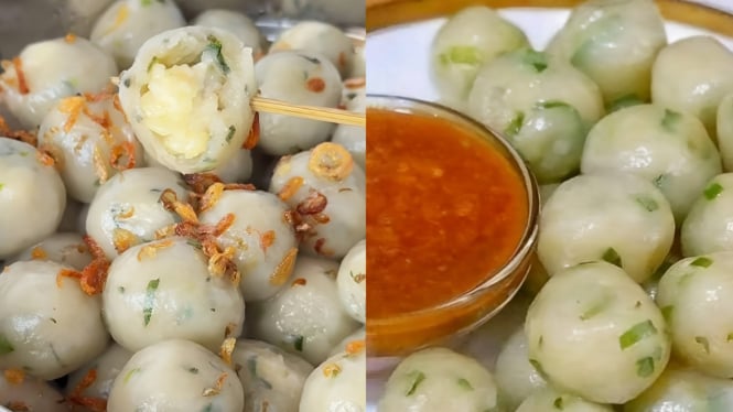 Cilok, jajanan khas Bandung yang populer.