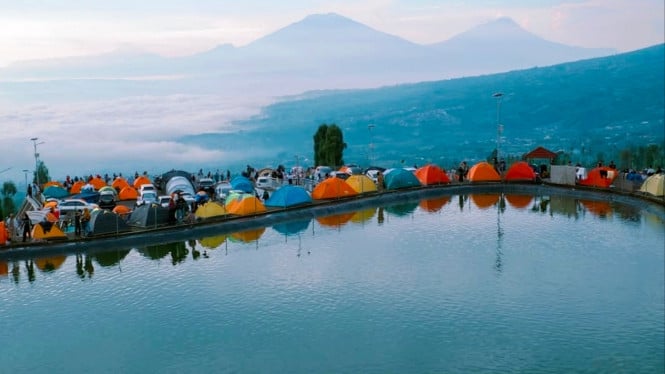 Wisata Embung Bansari Temanggung.