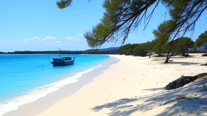 Pantai, keindahan bagi para pendamba pasir putih bersih dan eksotis.