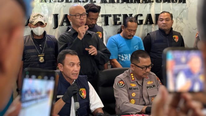 Polda Jateng mengungkap tindak pidana perdagangan orang ke Eropa.