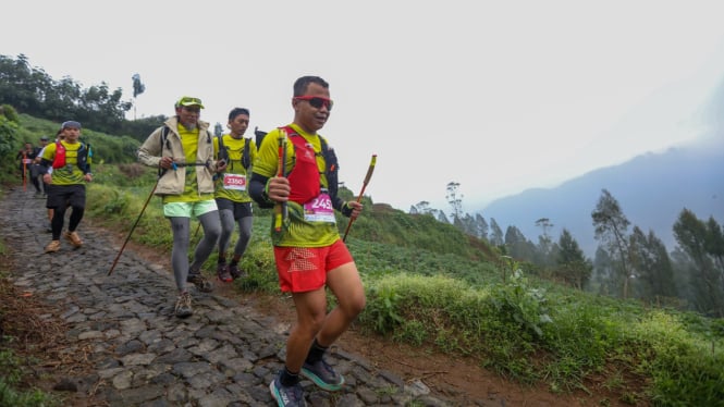 Trail Run Dieng Caldera Race diikuti ribuan pelari.