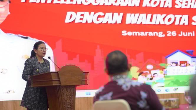 Wali Kota Semarang dorong warganya miliki budaya hidup sehat.