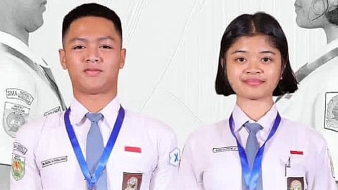Rasya dan Putri menajdi wakil Jateng ke Paskibraka Istana 2025.