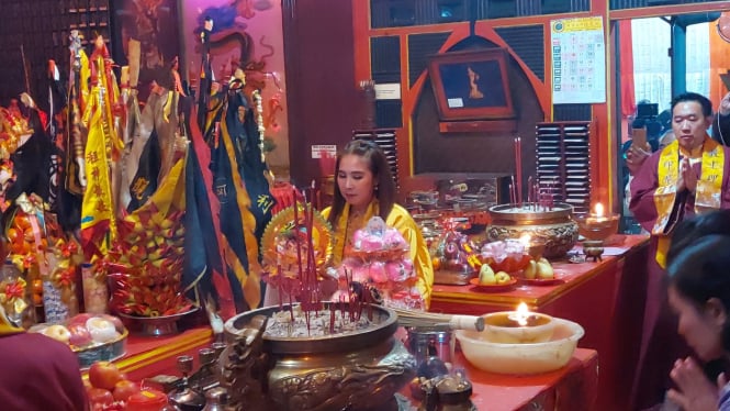 Umat Tridharma Doakan Bangsa dan Toleransi Di Vihara Sri Kukus Redjo