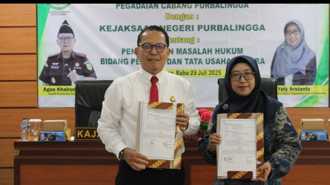 Pegadaian dan Kejari Purbalingga jalin kerjasama.