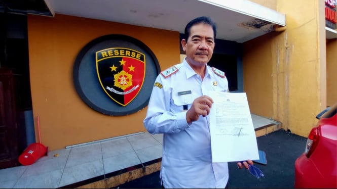 Djarot Supriyoto Sekda Kab Semarang Buat Laporan Di Mapolres Semarang