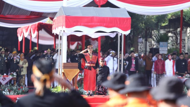 Wali Kota Semarang pimpin Upacara HUT ke 80 RI.