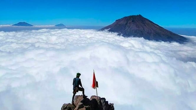 Panorama Gunung Sumbing, Jawa Tengah