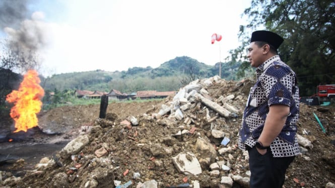 Wakil Gubernur Jateng Taj Yasin cek sumur minyak di Blora.