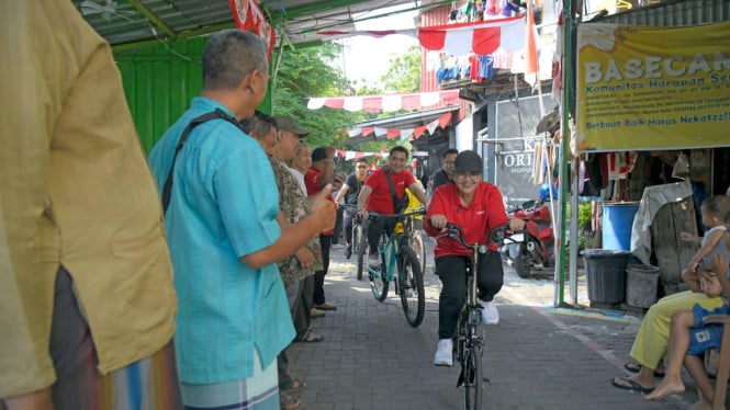 Wali Kota Semarang Agustina keliling kawasan Pecinan.