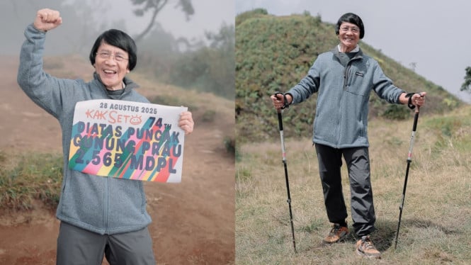Kak Seto rayakan HUT ke 74 di puncak Gunung Prau.