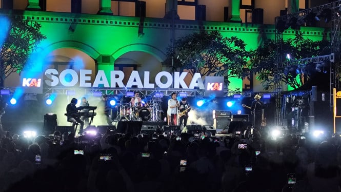 Konser Soearaloka HUT KAI Wisata di Lawang Sewu.
