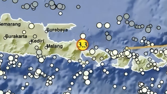 BMKG rilis gempa Magnitudo 5,7 di Banyuwangi.