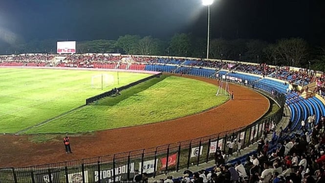 Suasana stadion Gelora Bumi Kartini Jepara.