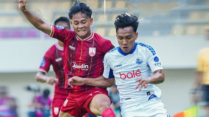 Laga Persis Solo vs Arema tuntas 2-2.